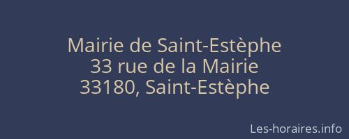 Mairie de Saint-Estèphe