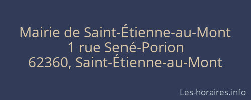 Mairie de Saint-Étienne-au-Mont