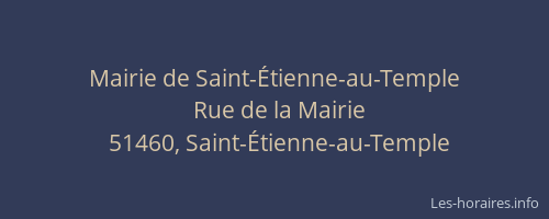 Mairie de Saint-Étienne-au-Temple