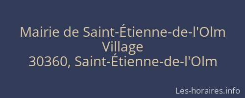 Mairie de Saint-Étienne-de-l'Olm