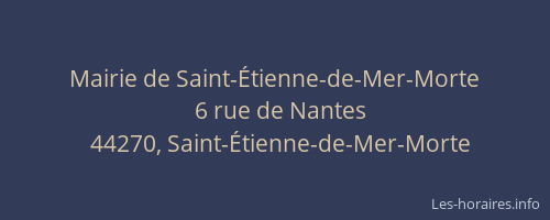 Mairie de Saint-Étienne-de-Mer-Morte