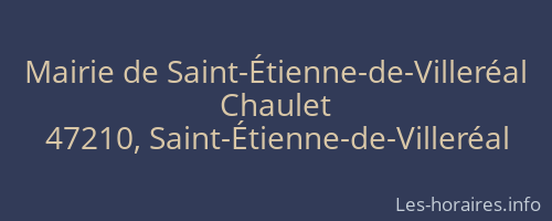 Mairie de Saint-Étienne-de-Villeréal
