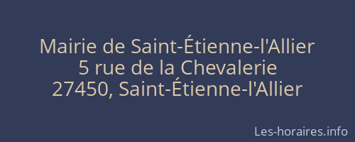 Mairie de Saint-Étienne-l'Allier