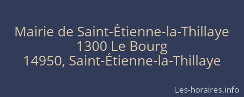 Mairie de Saint-Étienne-la-Thillaye