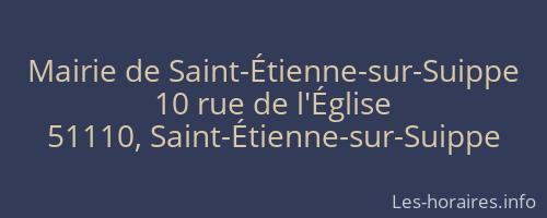 Mairie de Saint-Étienne-sur-Suippe