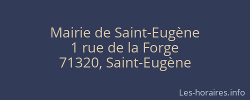 Mairie de Saint-Eugène