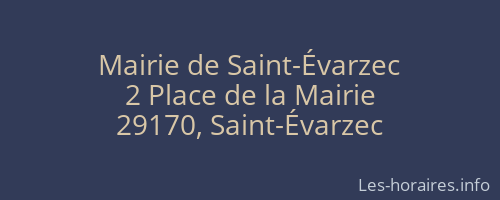 Mairie de Saint-Évarzec