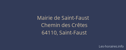 Mairie de Saint-Faust