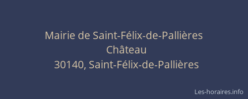 Mairie de Saint-Félix-de-Pallières