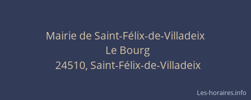 Mairie de Saint-Félix-de-Villadeix