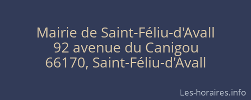 Mairie de Saint-Féliu-d'Avall