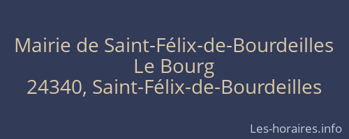 Mairie de Saint-Félix-de-Bourdeilles