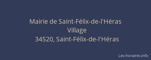 Mairie de Saint-Félix-de-l'Héras