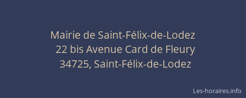 Mairie de Saint-Félix-de-Lodez