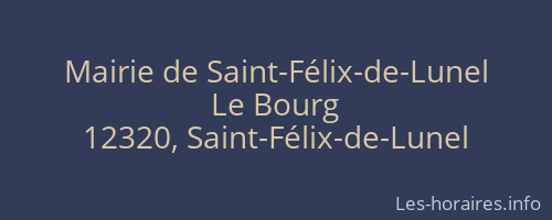 Mairie de Saint-Félix-de-Lunel
