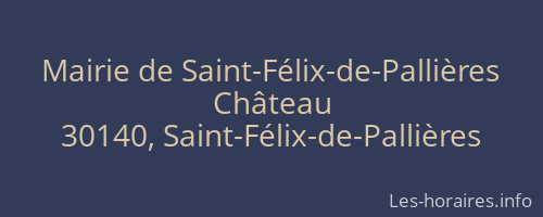 Mairie de Saint-Félix-de-Pallières