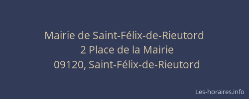 Mairie de Saint-Félix-de-Rieutord