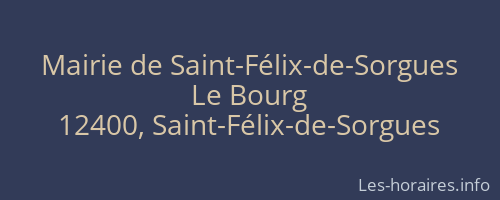 Mairie de Saint-Félix-de-Sorgues