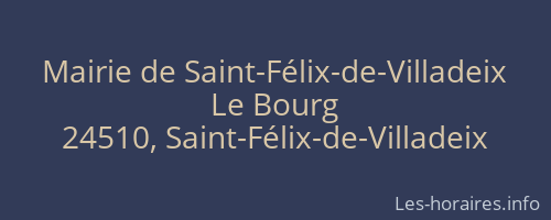 Mairie de Saint-Félix-de-Villadeix