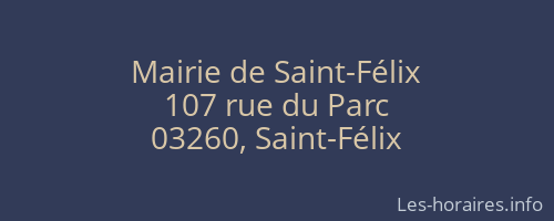 Mairie de Saint-Félix