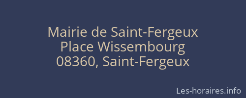 Mairie de Saint-Fergeux