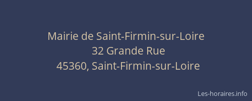 Mairie de Saint-Firmin-sur-Loire