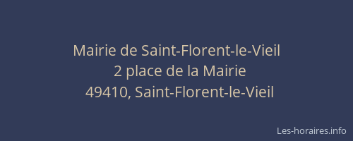 Mairie de Saint-Florent-le-Vieil