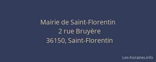 Mairie de Saint-Florentin