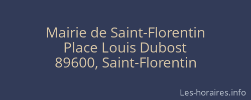 Mairie de Saint-Florentin