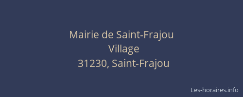 Mairie de Saint-Frajou