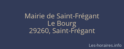 Mairie de Saint-Frégant