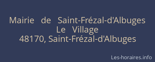 Mairie   de   Saint-Frézal-d'Albuges