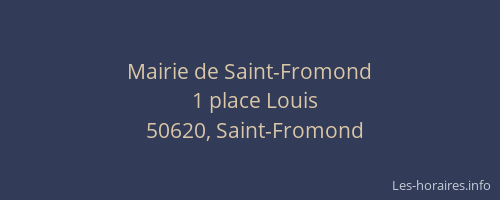 Mairie de Saint-Fromond
