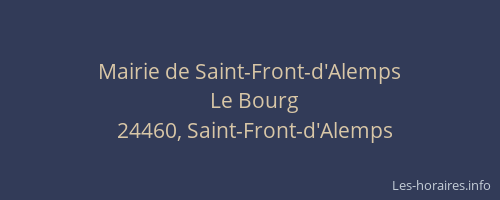 Mairie de Saint-Front-d'Alemps