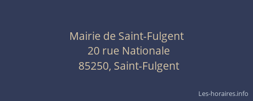Mairie de Saint-Fulgent