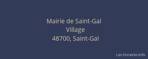 Mairie de Saint-Gal