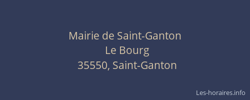 Mairie de Saint-Ganton