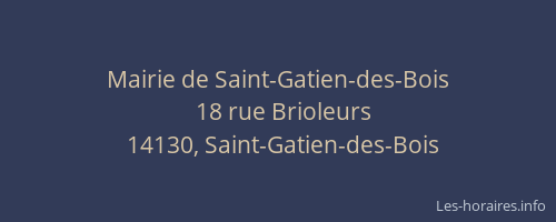 Mairie de Saint-Gatien-des-Bois