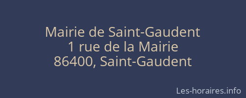 Mairie de Saint-Gaudent