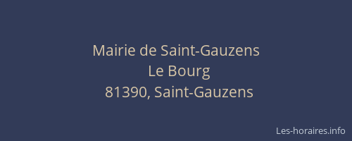 Mairie de Saint-Gauzens