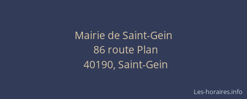 Mairie de Saint-Gein