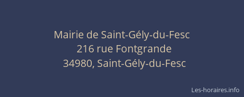 Mairie de Saint-Gély-du-Fesc