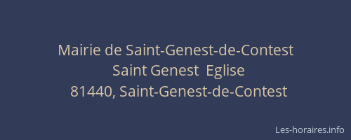 Mairie de Saint-Genest-de-Contest