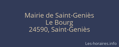 Mairie de Saint-Geniès