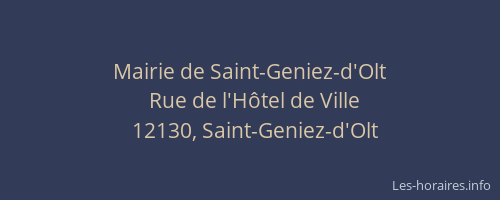 Mairie de Saint-Geniez-d'Olt