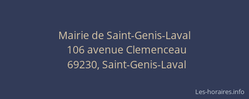 Mairie de Saint-Genis-Laval