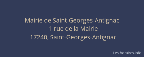 Mairie de Saint-Georges-Antignac