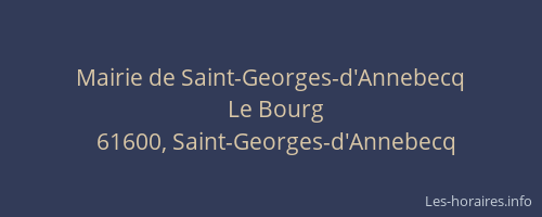 Mairie de Saint-Georges-d'Annebecq