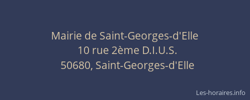 Mairie de Saint-Georges-d'Elle