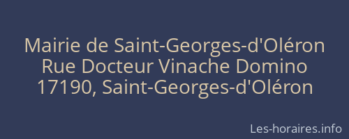 Mairie de Saint-Georges-d'Oléron